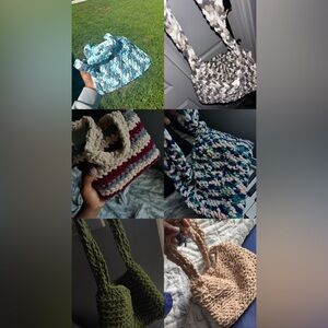 Hand Crochet Tote and/or Crossbody Bags